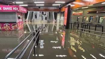 Un temporal anegó el centro de São Paulo
