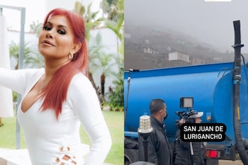 Magaly Medina se solidariza con vecinos de San Juan de Lurigancho. (Foto: Instagram)