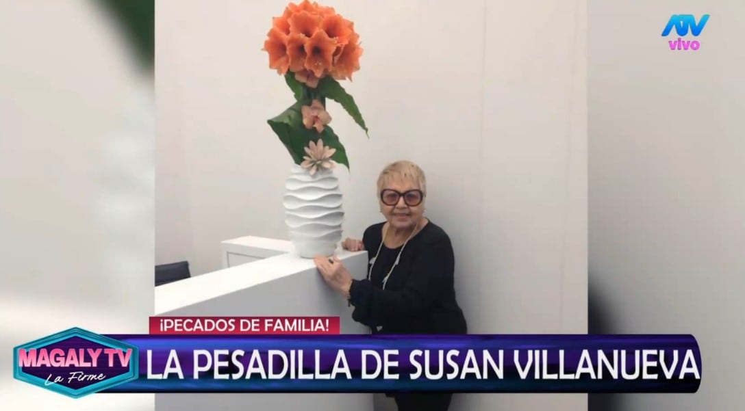 Susan Villanueva revela traumático episodio de su infancia y lanza desesperado pedido por sus hermanas. Captura: Magaly TV La Firme.