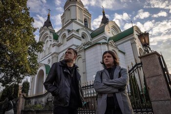 Artem (derecha) y Oleksandr Kots,