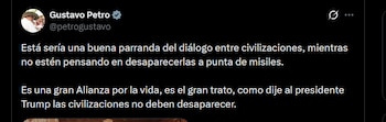 Gustavo Petro - crédito @petrogustavo/X