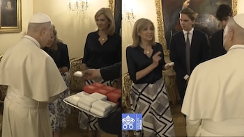La infanta Cristina desafía el protocolo con el papa León XIV por Froilán y sus hijos: el pontífice les regala rosarios bendecidos y pide “tres más”