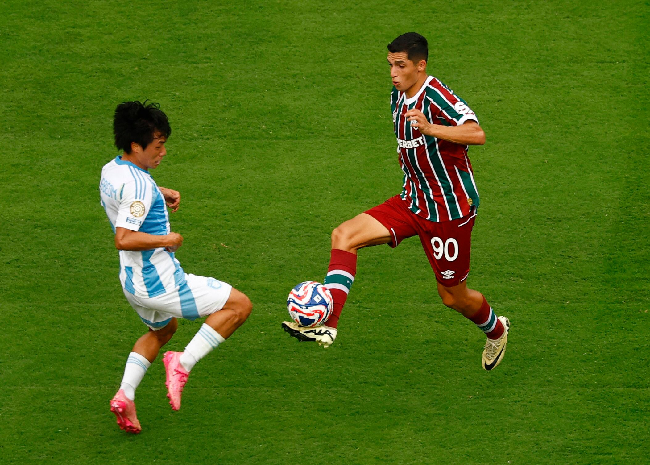 Kevin Serna jugó dos de los seis partidos del Fluminense en el Mundial de Clubes, sin marcar goles ni asistencias - crédito Susana Vera/REUTERS