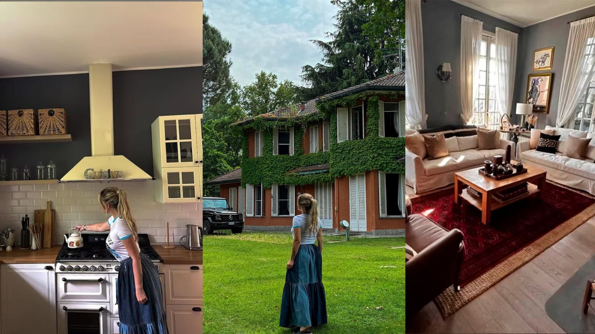 Así es la casa de campo de Wanda Nara donde entraron a robar: jardines, tonos neutros y su lugar de paz