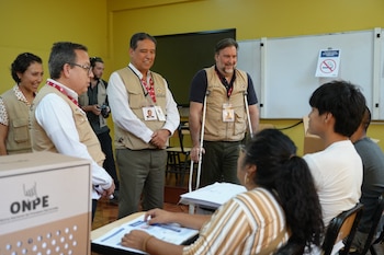 Misión de la OEA saluda ampliación de las elecciones por un día más hasta el 13 de abril. (Foto: OEA)