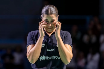 A atleta espanhola Carolina Marín (EFE/Alberto Díaz)