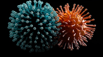 Impresionante representación 3D del Coronavirus, causante de enfermedades como Covid-19, influenza y SARS. Importante para la prevención y cuidado de la salud global. (Imagen ilustrativa Infobae)