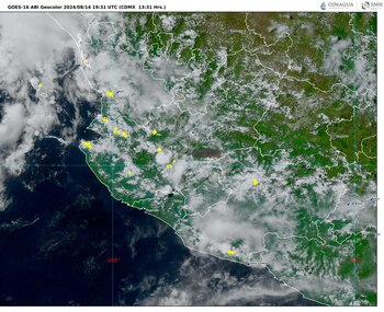 Imagen 2: GOES-16 ABI, GEOCOLOR