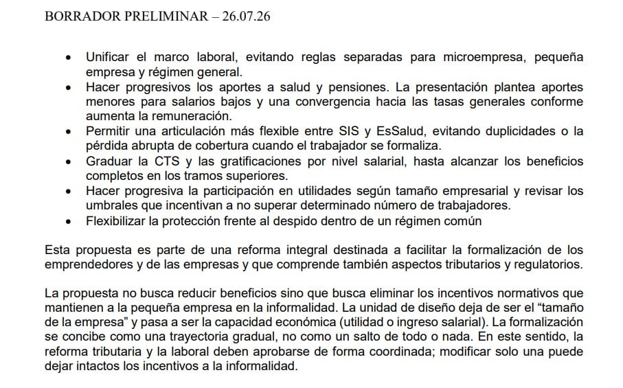 Se sugiere un recorte de gratificaciones y CTS para los trabajadores que ganen menos. - Crédito Captura de Presidencia