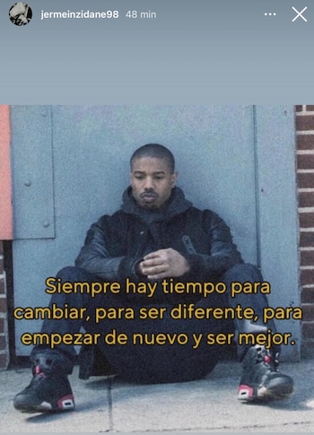 El defensor publicó una historia en su cuenta personal de Instagram, reconociendo su error en la derrota ante Sporting Cristal-crédito @ToqueSports/X- @jermeinzidane98/Instagram