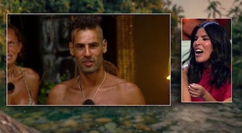 Asraf Beno ha terminado con una cresta tras su sesión de peluquería en 'Supervivientes All Stars'. (Mediaset)
