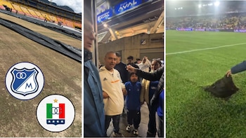 Viajaron 22 horas por tierra desde Putumayo a Bogotá para ver Millonarios vs. Once Caldas que fue cancelado en El Campín: el hincha más pequeño de la familia salió “devastado”