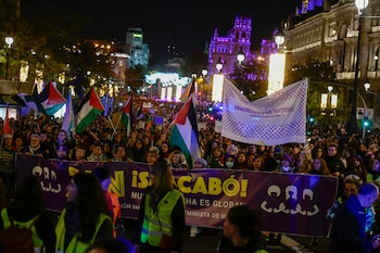 Manifestación convocada por la Comisión