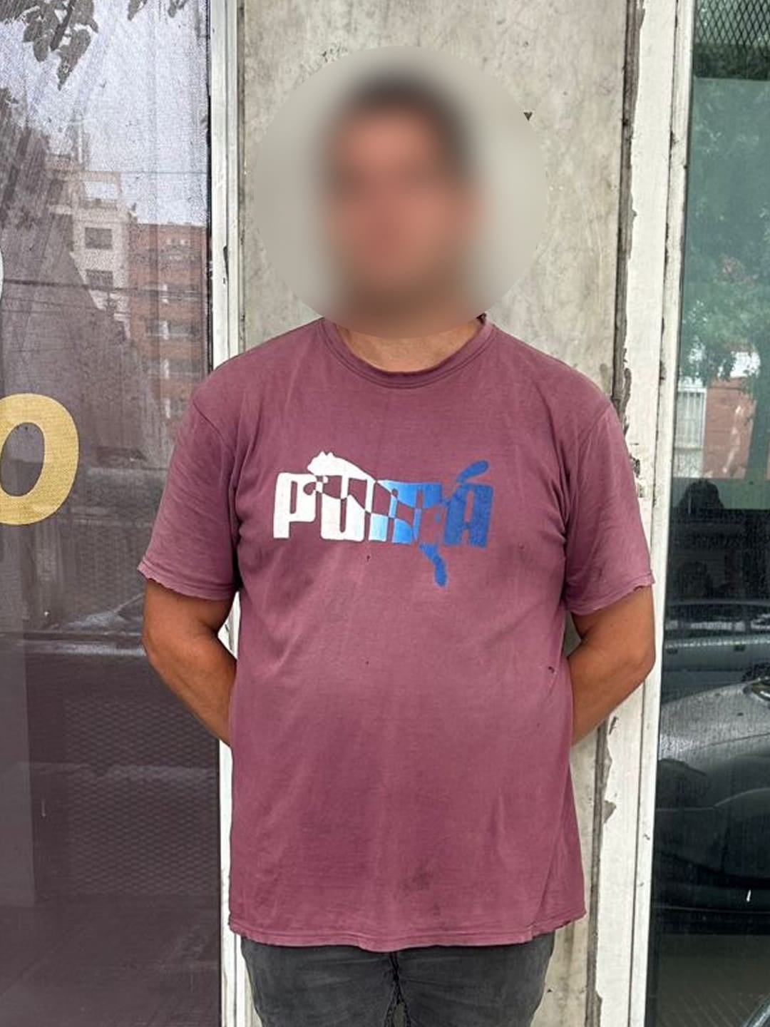 Joel R.A. tras ser detenido