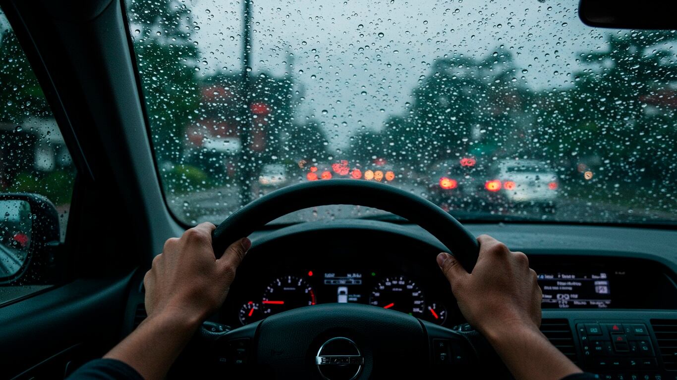 Salir a conducir en lluvia no es difícil si mecánicamente el vehículo está en buena condición. Solo hay que tener más paciencia y concentración en el tránsito y el entorno. (Imágen ilustrativa Infobae)