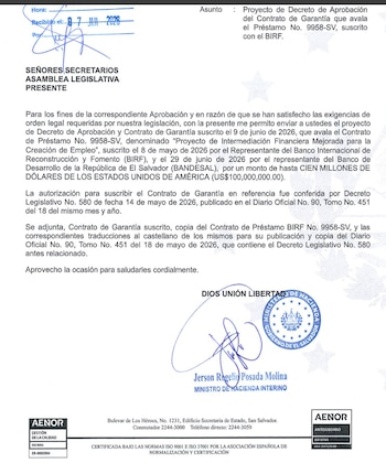 Piden aprobar un préstamo de USD 100 millones del Banco Mundial para mipymes en El Salvador.