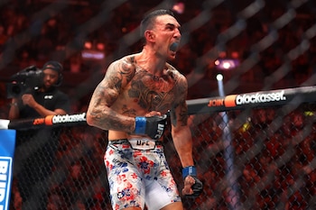 El campeón Islam Makhachev afirma que Holloway puede exigir a McGregor con presión constante, resistencia y precisión, generando expectativa sobre el combate UFC 329 (Mandatory Credit: Mark J. Rebilas-USA TODAY Sports)
