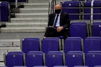 El presidente del Real Madrid, Florentino Pérez, estuvo presente en el último partido ante Levante por la Fecha 21 de la LaLiga (Foto: EFE)