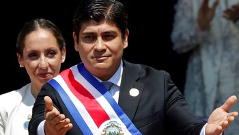 El presidente de Costa Rica,