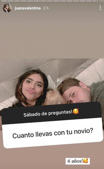 Capturas de pantalla, Instagram @juanavalentina