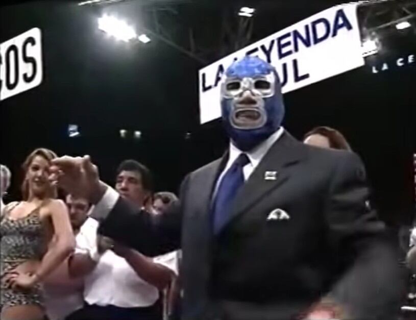 Blue Demon pudo presenciar el primer torneo en honor a su legado luchístico. (Especial)