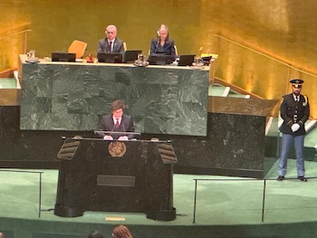 Javier Milei en la ONU