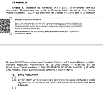 Resolución viceministerial 92-2023-MINEDU