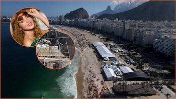 Un trabajador murió durante el montaje del escenario para el show de Shakira en Copacabana, Brasil