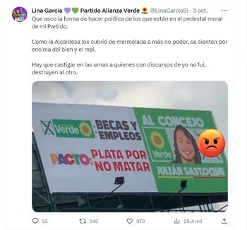 Lina García, aspirante al Concejo