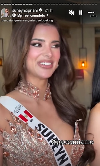 Suheyn Cipriani deslumbra en el Miss Grand All Stars 2026 y revela traumático episodio de su infancia. Captura: IG.