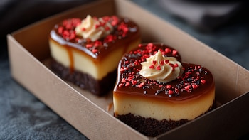 Mini chocoflan en forma de