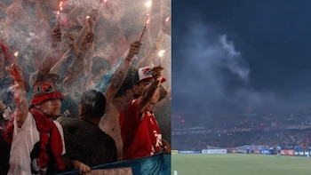 El partido entre Medellín y Flamengo por Copa Libertadores fue suspendido por el comportamiento de la hinchada del Poderoso