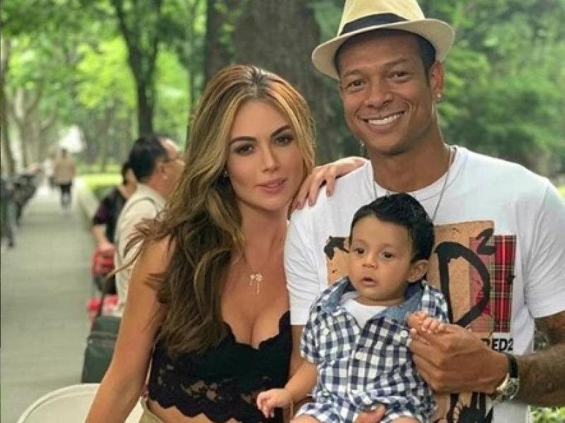 La relación más sonada de Sara Uribe fue con Fredy Guarín, el padre de su hijo - crédito @sara_uribe/Instagram