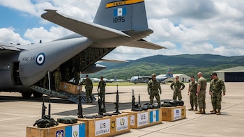 Guatemala comenzó a recibir armamento de Estados Unidos para modernizar al Ejército