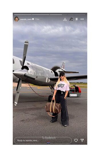 Cómo siempre Wanda posó junto