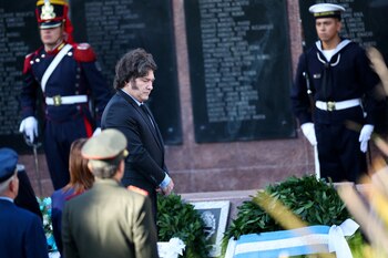 Argentina's President Javier Milei attends