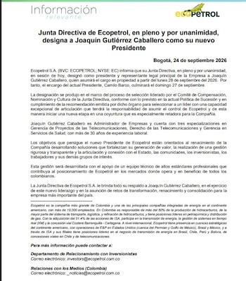 La nueva administración de Ecopetrol tendrá entre sus asuntos de gestión temas relacionados con exploración, reservas, abastecimiento energético, operación e inversiones - crédito Ecopetrol