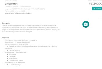 Canadá presenta una oportunidad laboral