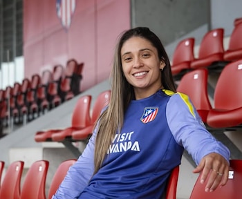 Priscila Chinchilla llegó al Atlético de Madrid en enero 2026, como un refuerzo estelar para el ataque (Cortesía Priscila Chinchilla).