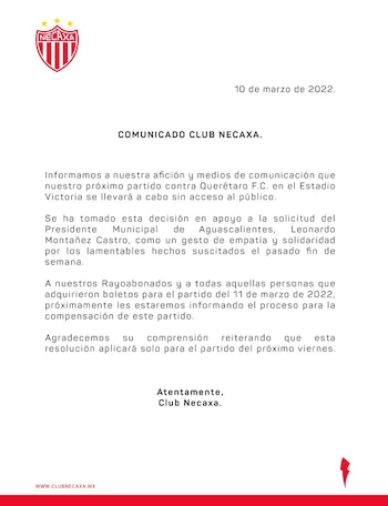 Los Rayos de Necaxa jugarán