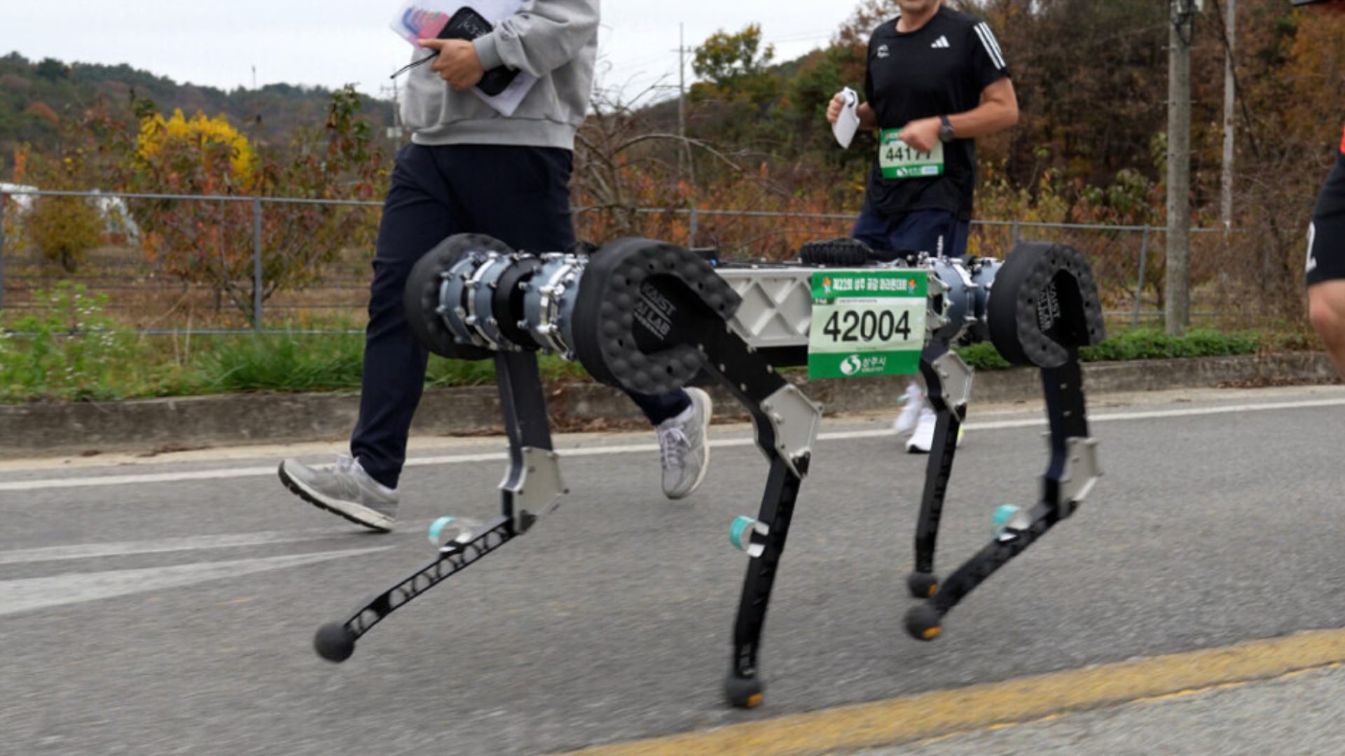 Robot cuadrúpedo logró completar una maratón con una sola carga de batería. (RAION Robotics)