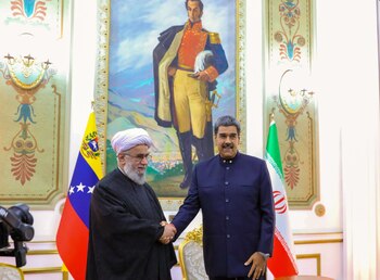 Reza Ramazani y Maduro durante