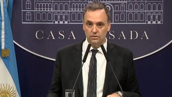 El vocero presidencial, Manuel Adorni