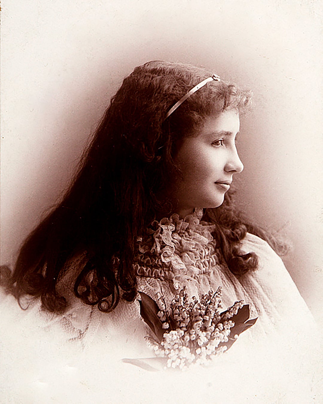 Helen Keller a principios de la década de 1890