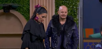 La actriz y Facundo se