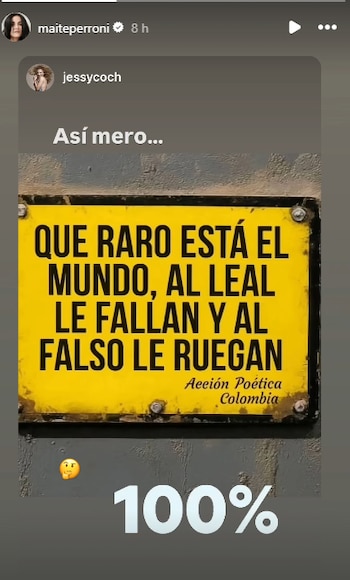 Maite Perroni compartió en Instagram una frase que sus seguidores interpretaron como indirecta
(RS)