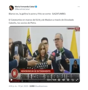 María Fernanda Cabal advirtió que