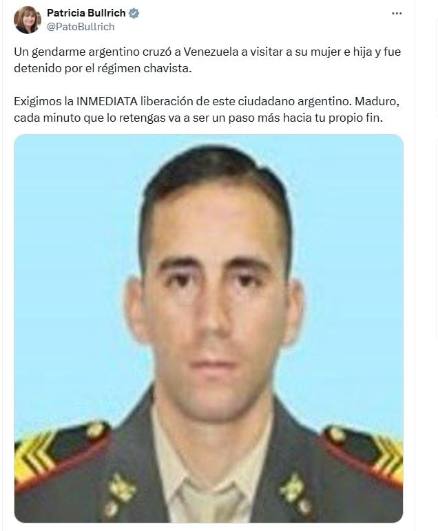 The gendarme detained in ⁤Venezuela