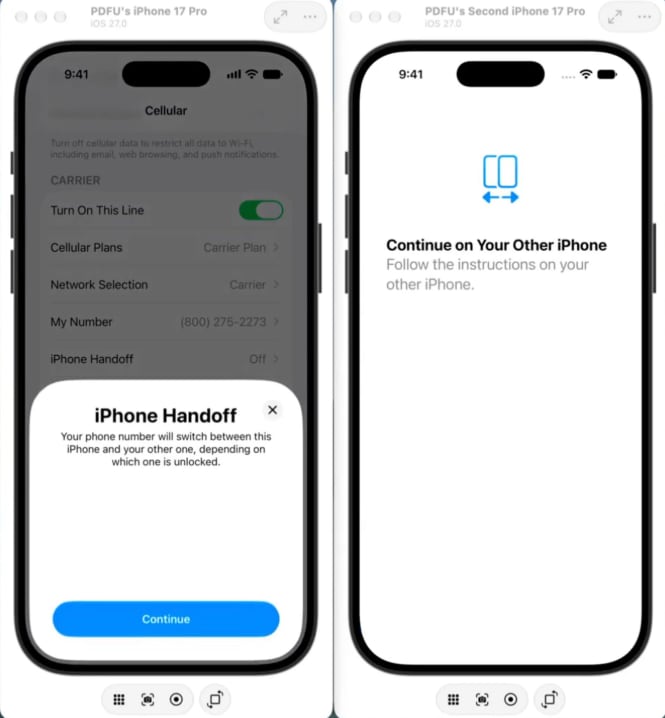 Con iOS 27 dos iPhone pueden tener un mismo número.