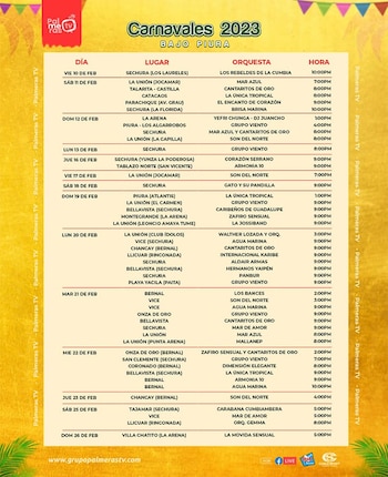 Programación de la orquestas en